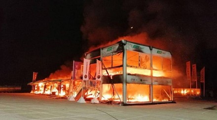 Incendio a Jerez, a fuoco il box delle Moto E